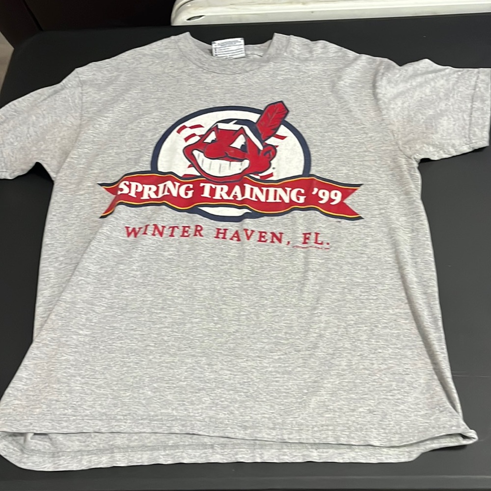 1999 Vintage Cleveland Indians T-Shirt Spring Training Florida